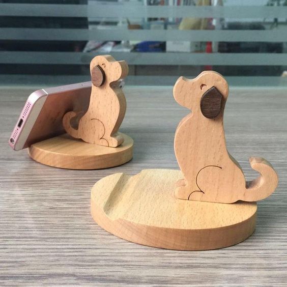 imagem do arquivo vetor para download Suporte de Celular em Forma de Cachorrinho