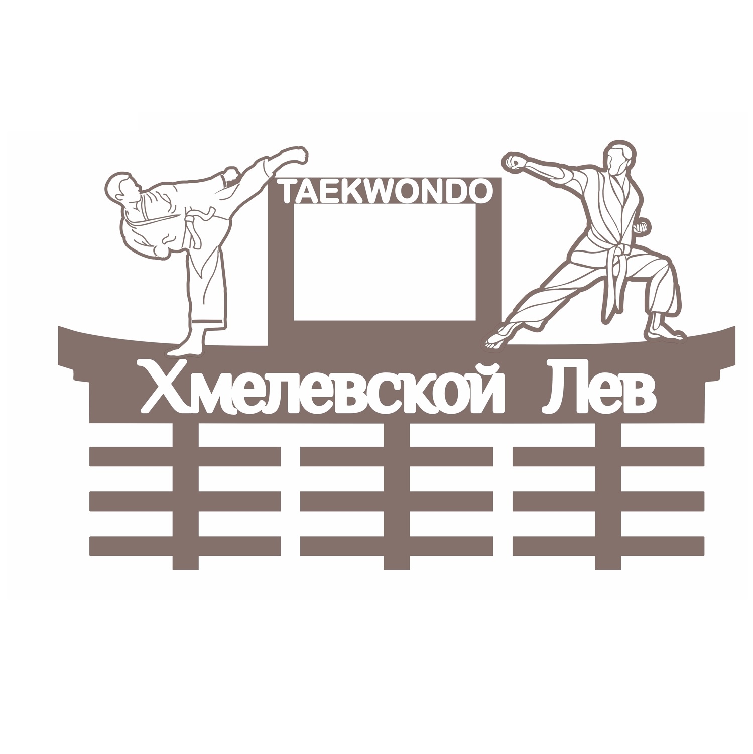 imagem do arquivo vetor para download Suporte de Medalhas de Taekwondo para Exibição