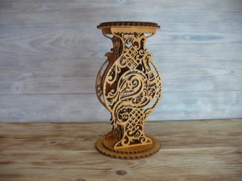 imagem do arquivo vetor para download Suporte de madeira para vaso decorativo