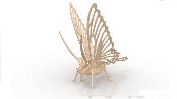 imagem do arquivo vetor para download Borboleta 3D 3mm