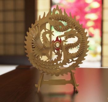 imagem do arquivo vetor para download Decoração de Mesa Circulo Dragão