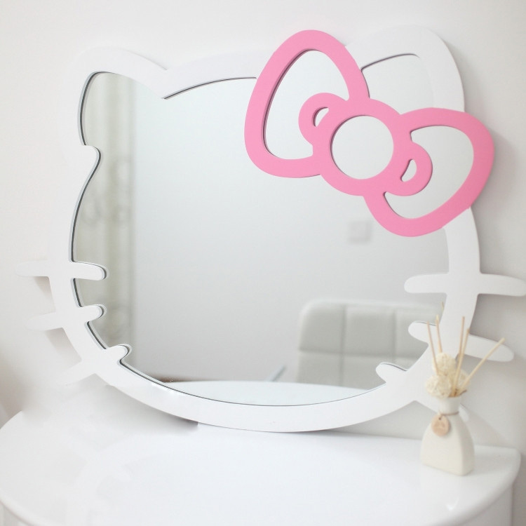 imagem do arquivo vetor para download Moldura de Espelho Hello Kitty