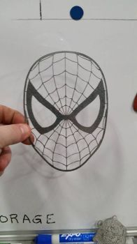 imagem do arquivo vetor para download Rosto Homem Aranha