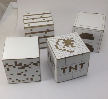 imagem do arquivo vetor para download Minecraft Cardstock Blocos