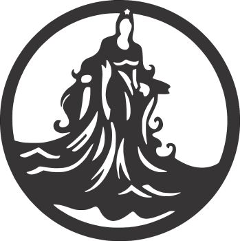 imagem do arquivo vetor para download Mandala Orixá - Iemanjá