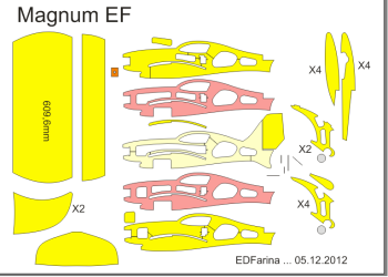 imagem do arquivo vetor para download Aeromodelo Eletrico Magnum Indoor