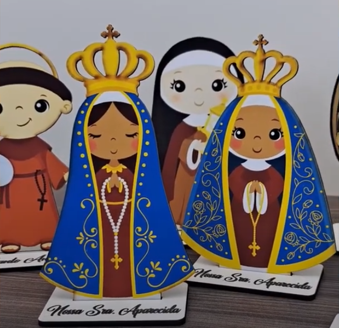 imagem do arquivo vetor para download Arquivo de Totens Santinhos Religiosos
