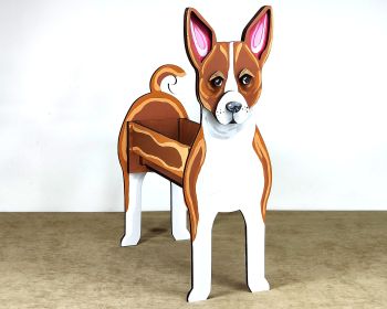 imagem do arquivo vetor para download Caixa Cão Basenji