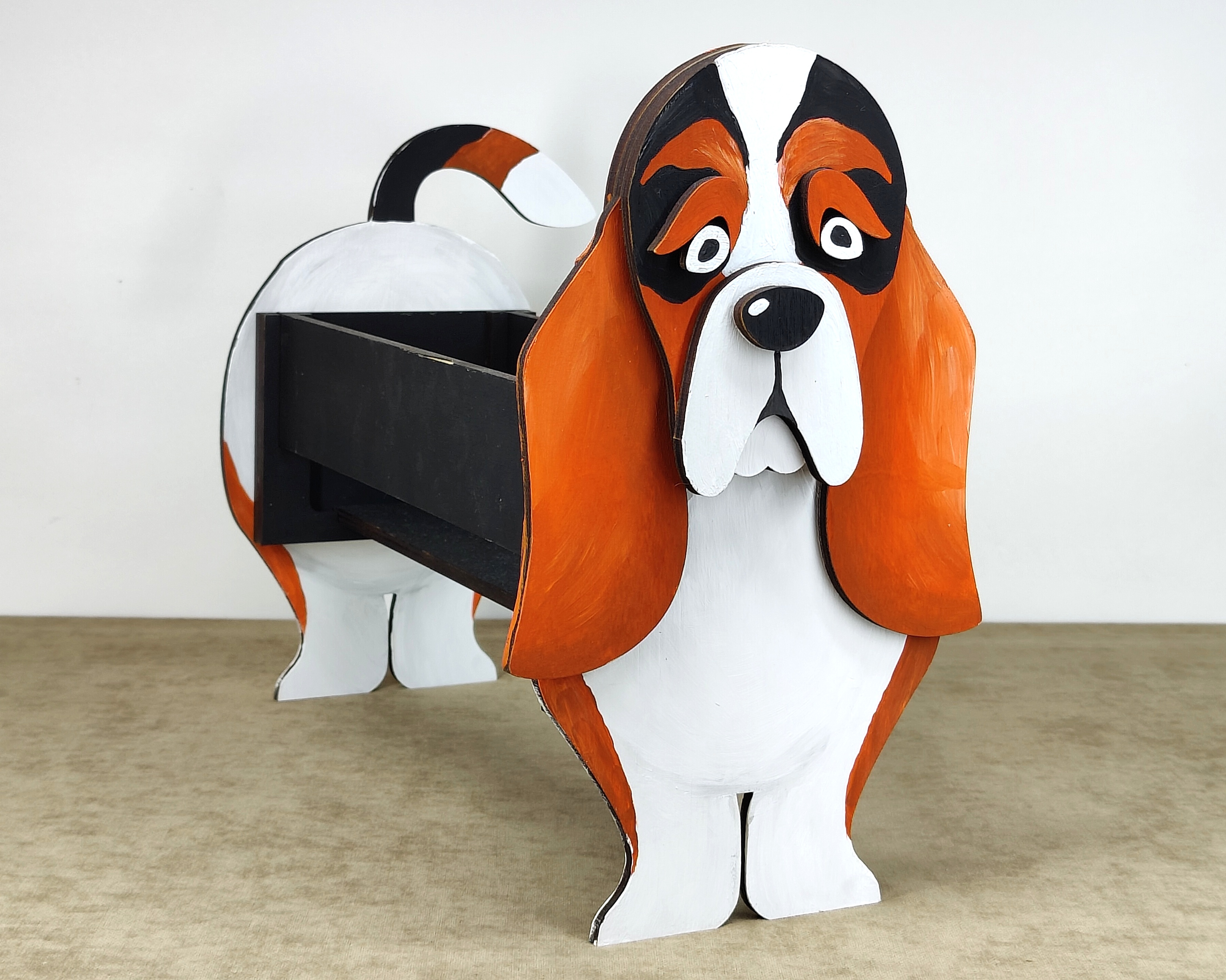 imagem do arquivo vetor para download Caixa Cão Basset Hound
