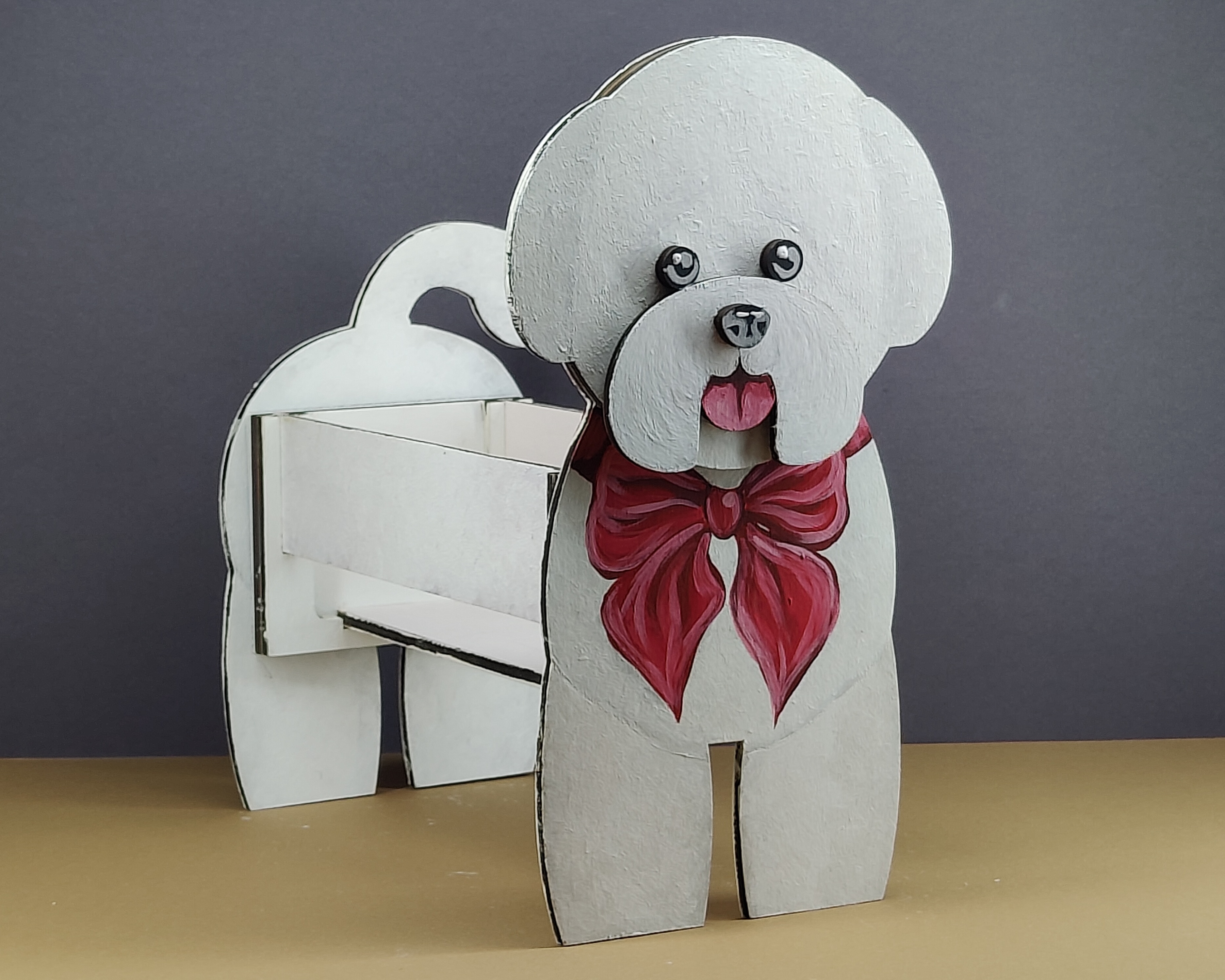 imagem do arquivo vetor para download Caixa Cão Bichon Frise