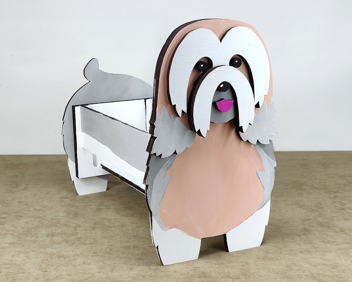 imagem do arquivo vetor para download Caixa Cão Bichon havanês