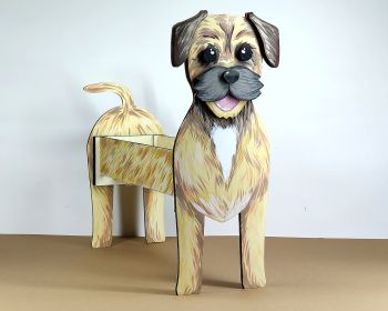 imagem do arquivo vetor para download Caixa Cão Border Terrier