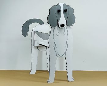 imagem do arquivo vetor para download Caixa Cão Borzoi