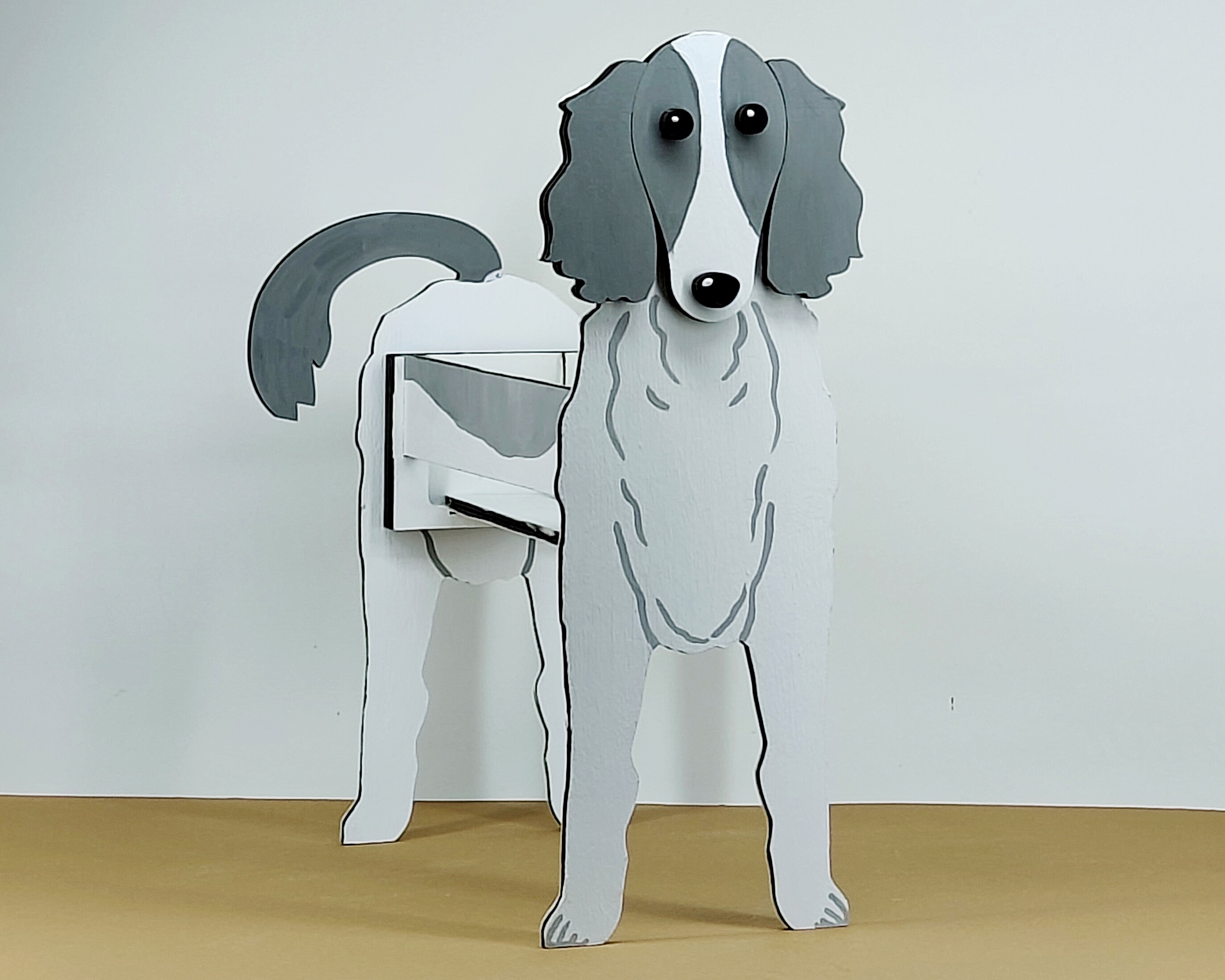 imagem do arquivo vetor para download Caixa Cão Borzoi