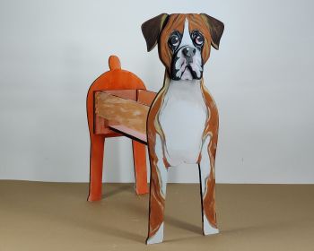 imagem do arquivo vetor para download Caixa Cão Boxer