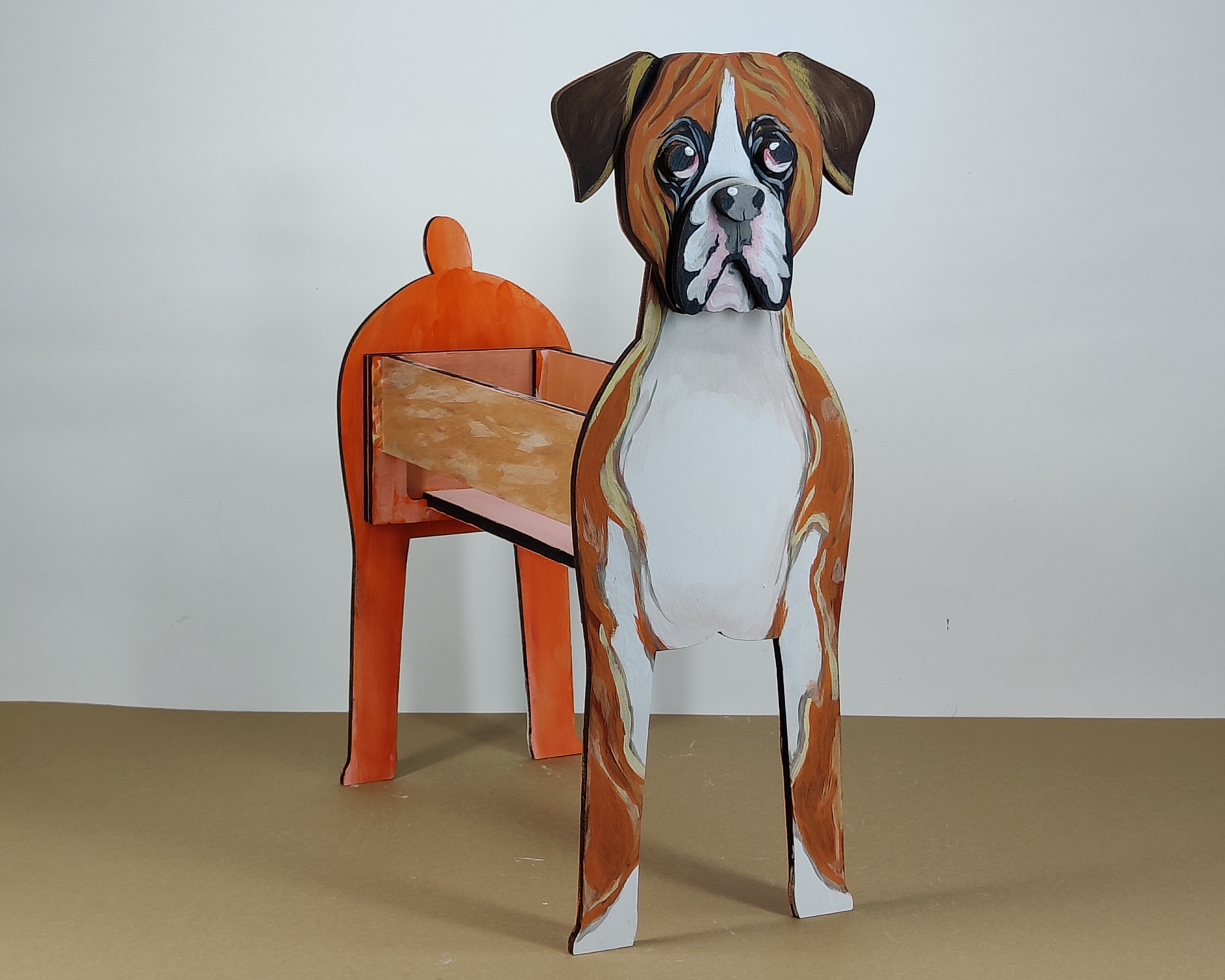 imagem do arquivo vetor para download Caixa Cão Boxer