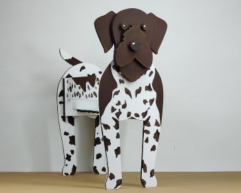 imagem do arquivo vetor para download Caixa Cão Braco alemão de pelo duro