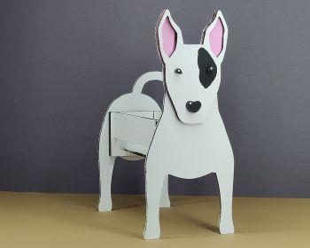 imagem do arquivo vetor para download Caixa Cão Bull Terrier