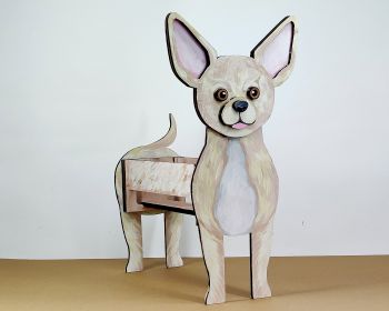 imagem do arquivo vetor para download Caixa Cão Chihuahua