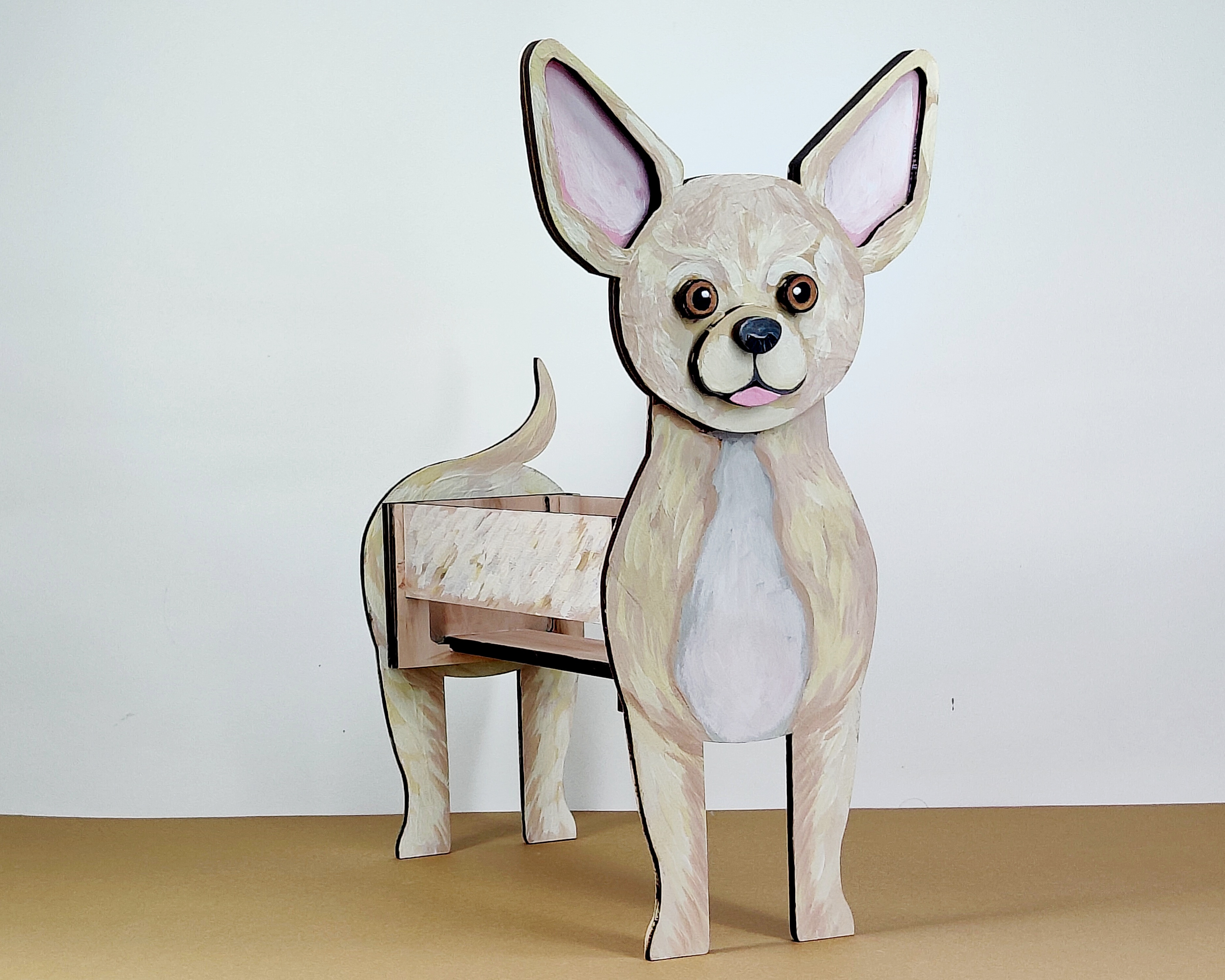 imagem do arquivo vetor para download Caixa Cão Chihuahua