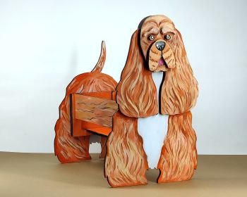 imagem do arquivo vetor para download Caixa Cão Cocker spaniel americano