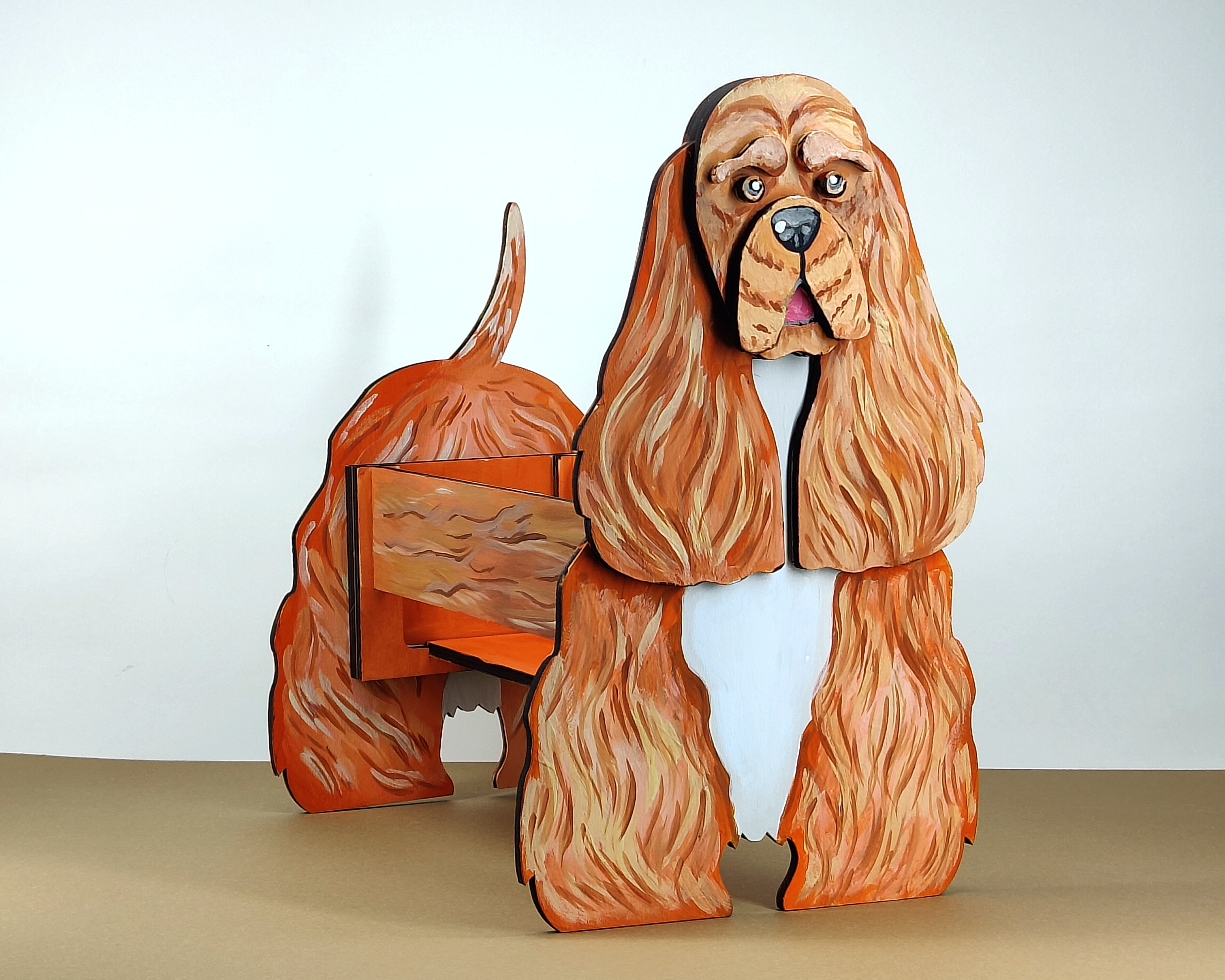 imagem do arquivo vetor para download Caixa Cão Cocker spaniel americano