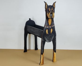 imagem do arquivo vetor para download Caixa Cão Doberman