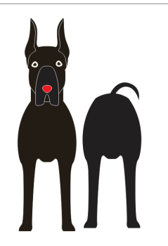 imagem do arquivo vetor para download Caixa Cão Great Dane