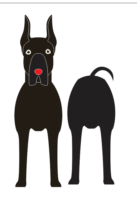 imagem do arquivo vetor para download Caixa Cão Great Dane