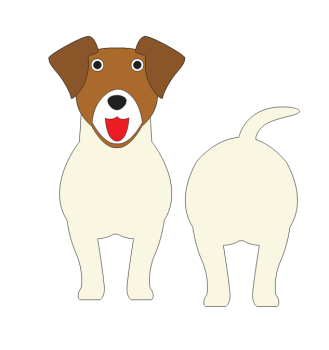imagem do arquivo vetor para download Caixa Cão Jack Russell Terrier