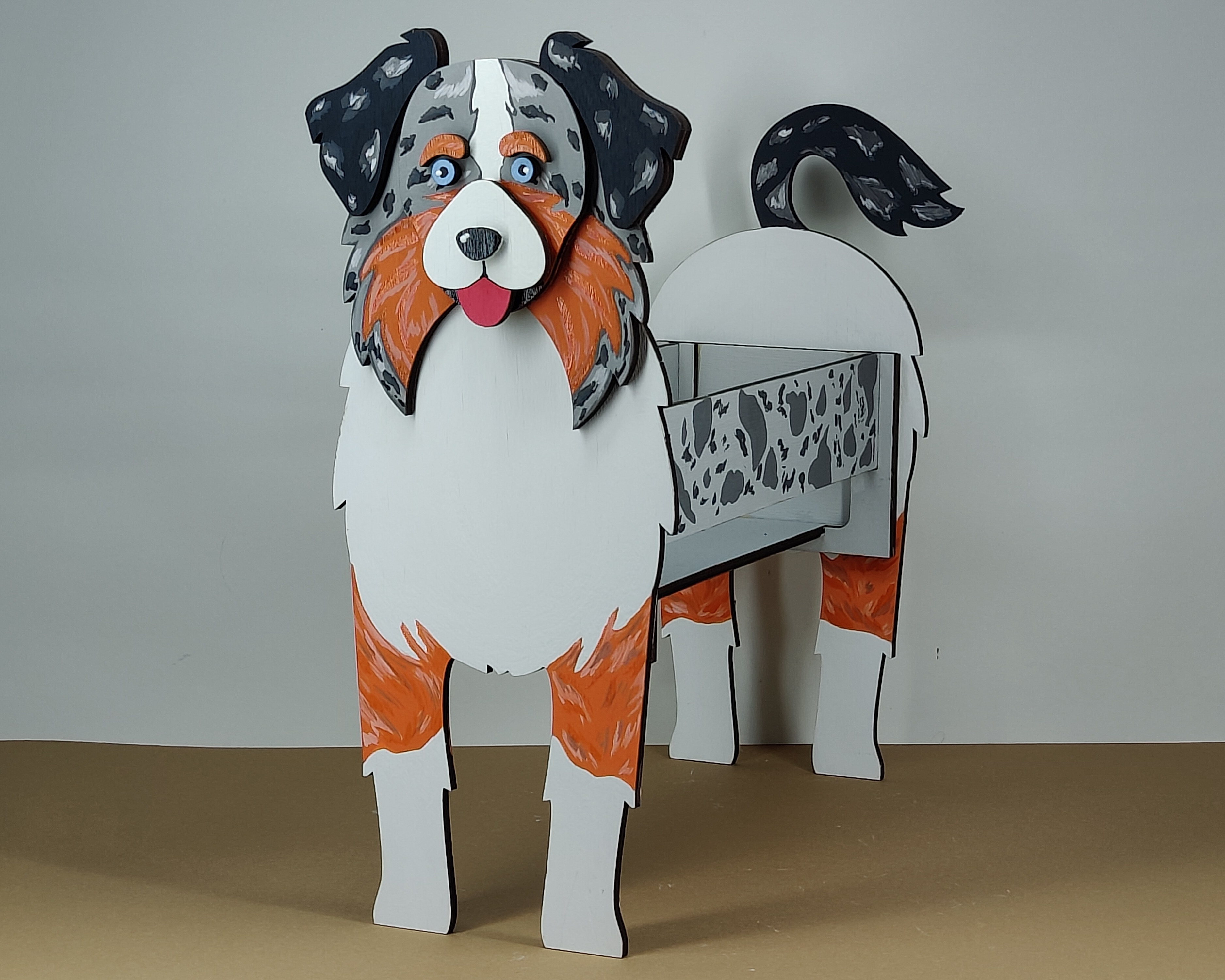 imagem do arquivo vetor para download Caixa Cão Pastor australiano
