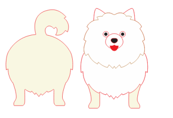 imagem do arquivo vetor para download Caixa Cão Pomeranian