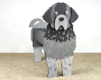 imagem do arquivo vetor para download Caixa Cão Terra nova