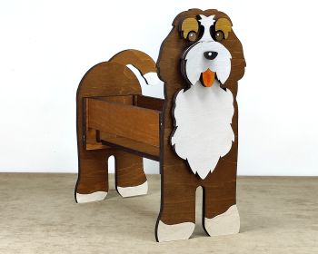 imagem do arquivo vetor para download Caixa cão Bernedoodle