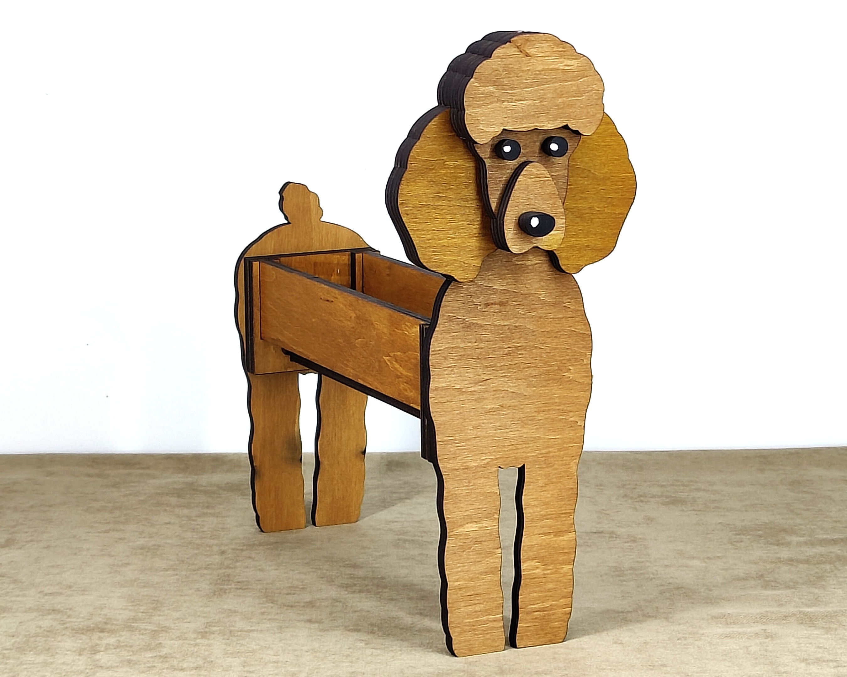 imagem do arquivo vetor para download Caixa cão Poodle