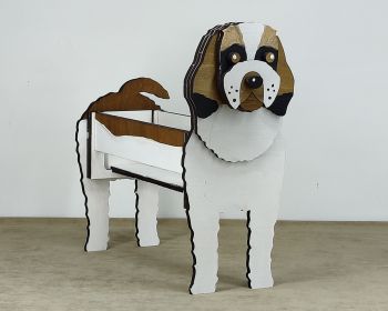 imagem do arquivo vetor para download Caixa cão Saint Berdoodle