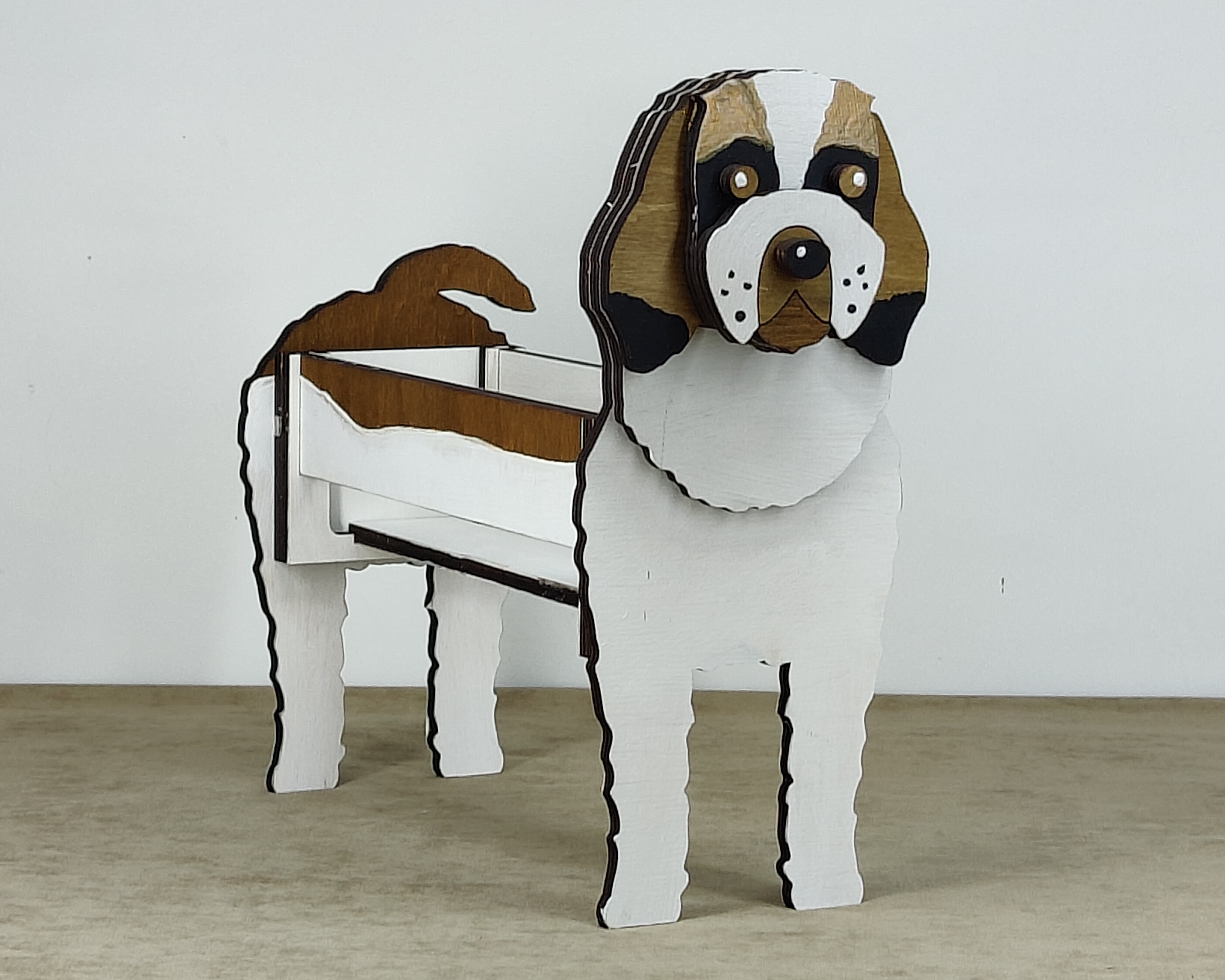 imagem do arquivo vetor para download Caixa cão Saint Berdoodle