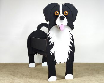 imagem do arquivo vetor para download Caixa cão Borador, Border Collie